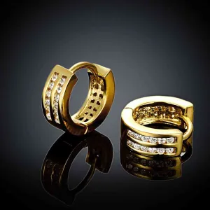 18K Gold Plating earrings casual cilp brinco bijoux women SKGE 36 ELY