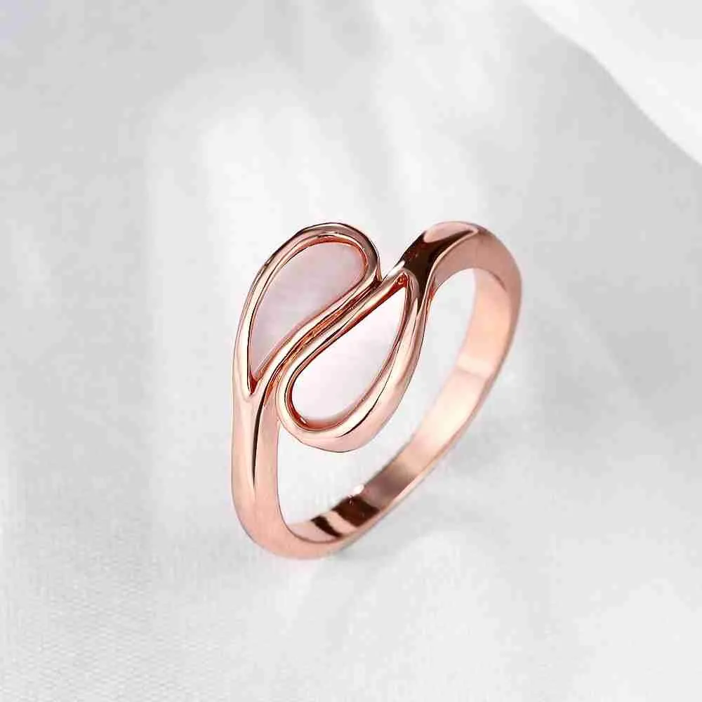 18K Gold Plating wedding ring Small droplets splicing anillos bear collier plastron femme ELY