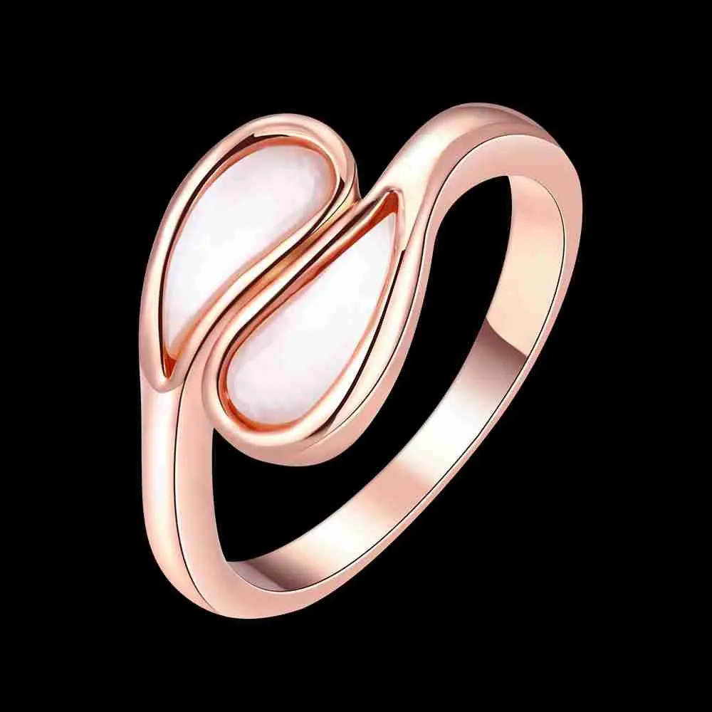 18K Gold Plating wedding ring Small droplets splicing anillos bear collier plastron femme ELY