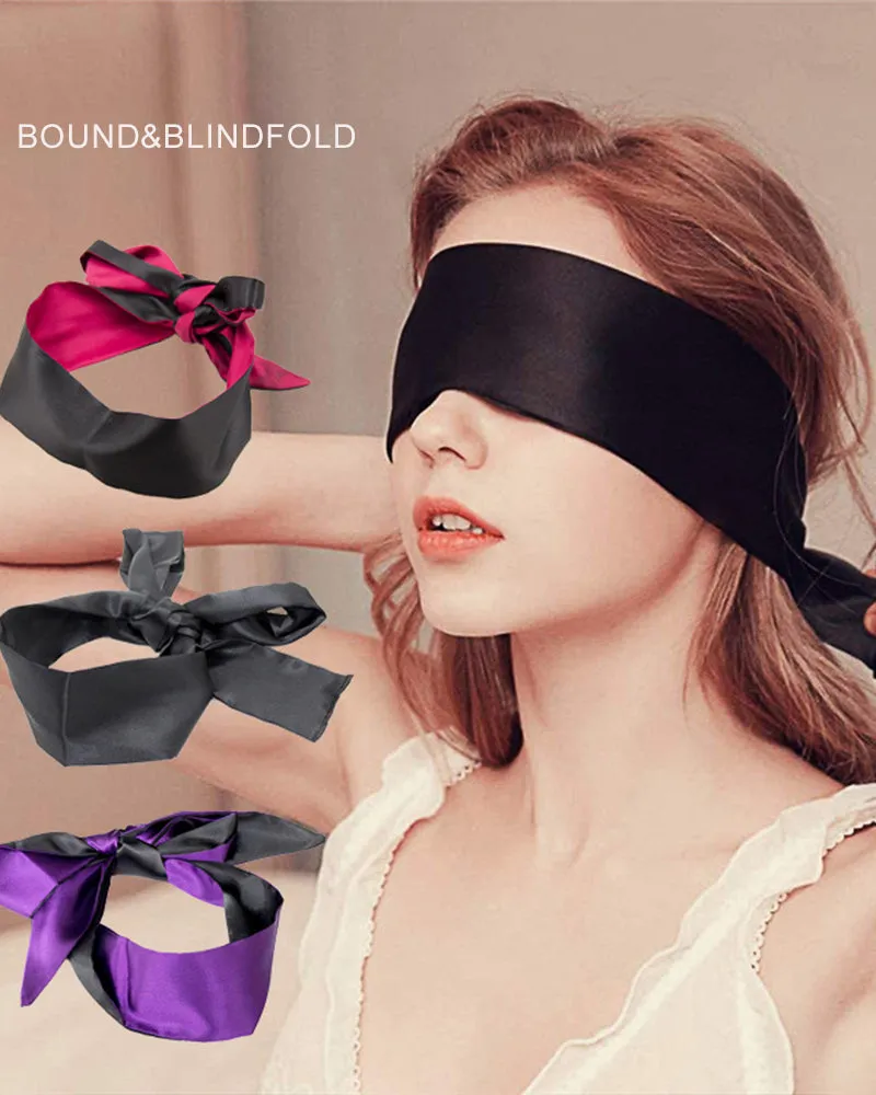 Adjustable 62 Satin Silk Eye Mask Kit