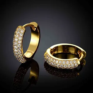 aliexpress 18k gold plated earrings glistem clip brincos de festa jewelry display SKGE 38 ELY
