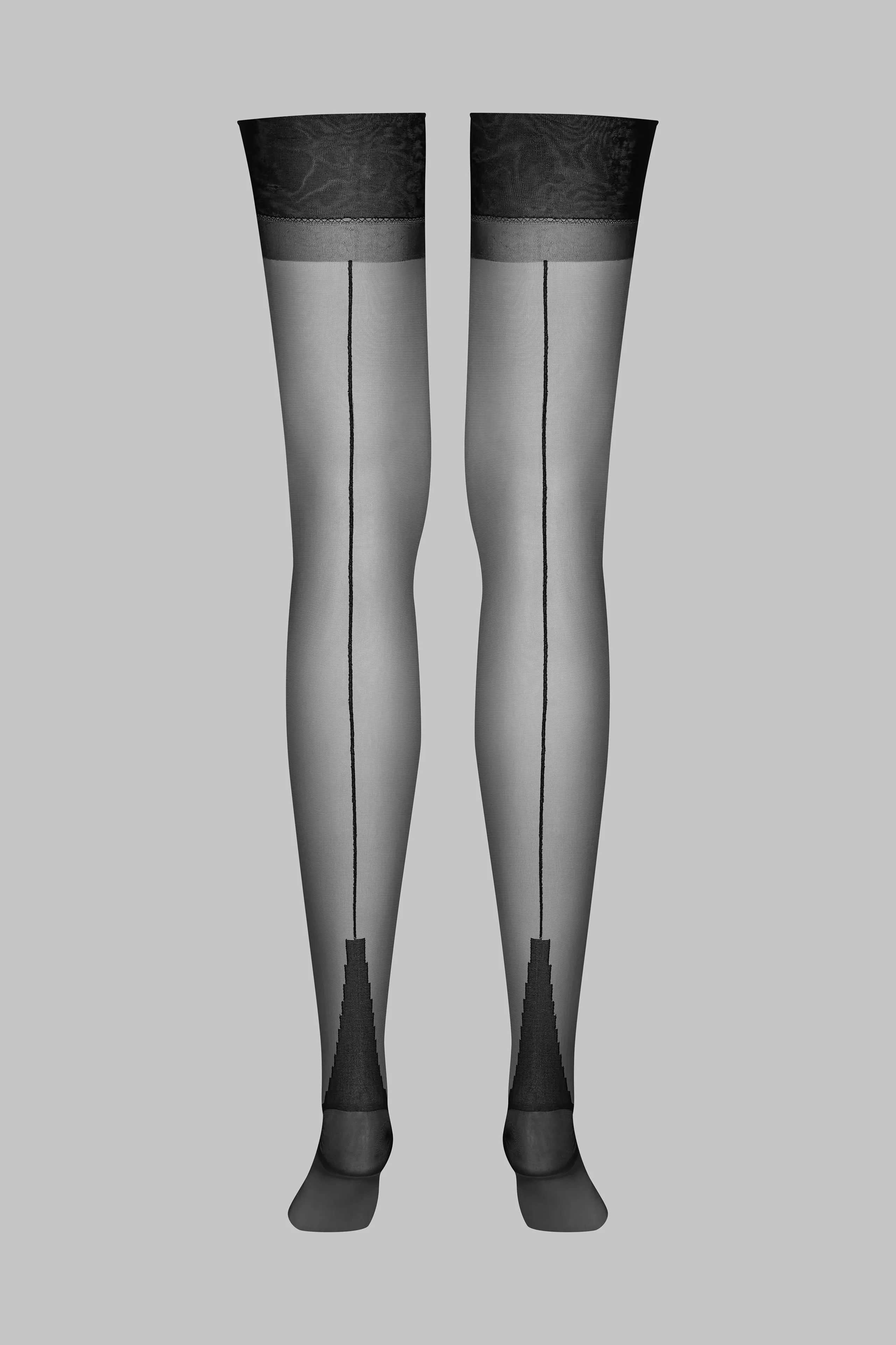 Back seamed nylon stockings Signature - 15D - Les Coquetteries