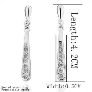 Best Friends jewerly 18K Gold Plated Earing Bullet drop earrings brincos SMTPE113 ELY