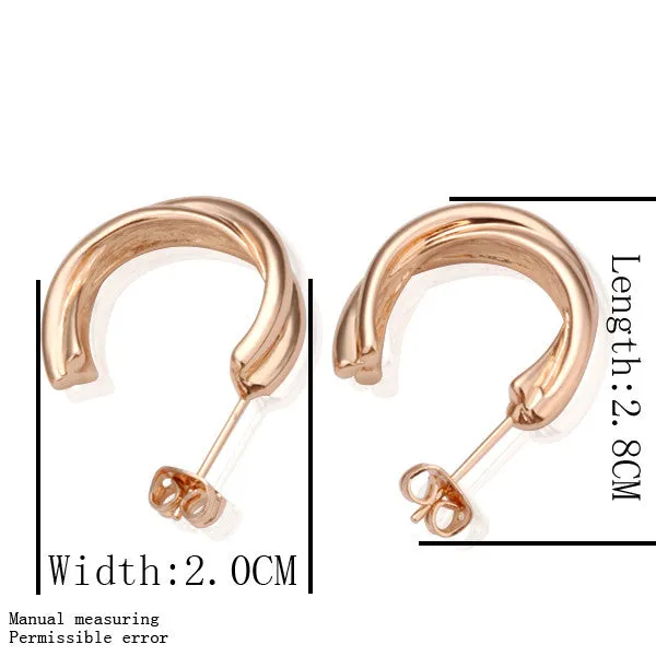 Best Friends jewerly 18K Gold Plated Earing c stud earrings brincos SMTPE 3 ELY