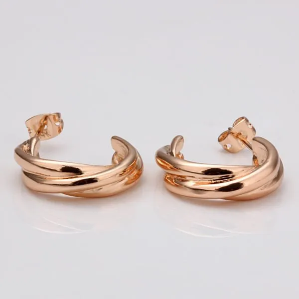 Best Friends jewerly 18K Gold Plated Earing c stud earrings brincos SMTPE 3 ELY