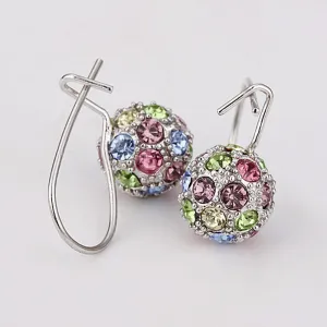 Best Friends jewerly 18K Gold Plated Earing nc colorful drop earrings brincos SMTPE 72 ELY