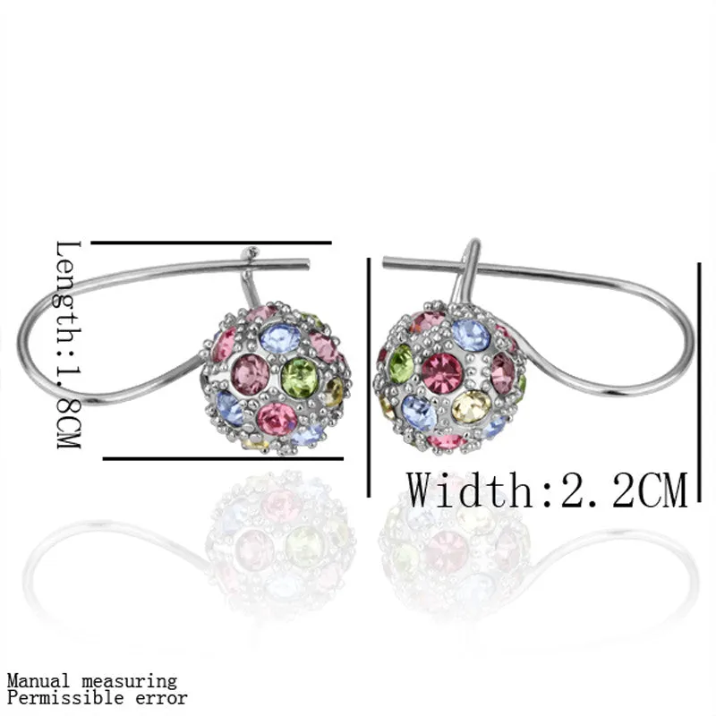 Best Friends jewerly 18K Gold Plated Earing nc colorful drop earrings brincos SMTPE 72 ELY