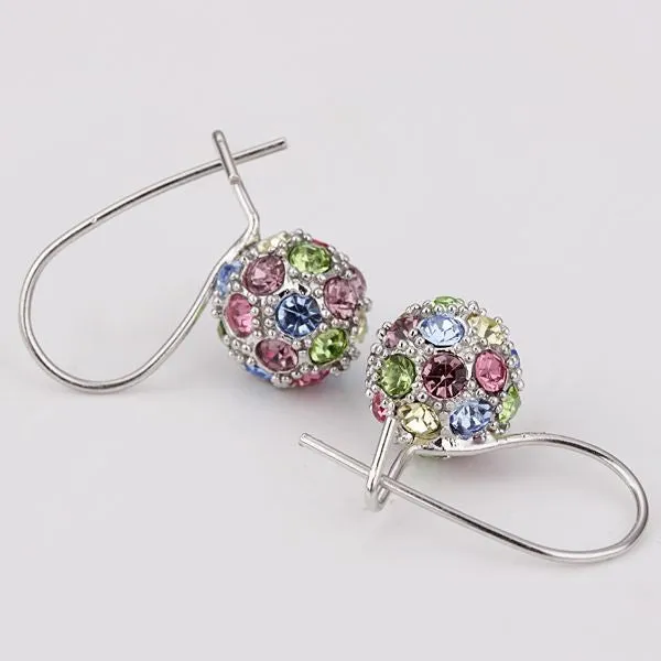 Best Friends jewerly 18K Gold Plated Earing nc colorful drop earrings brincos SMTPE 72 ELY