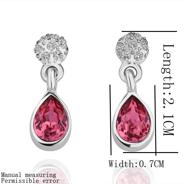 Best Friends jewerly 18K Gold Plated Earing red nk drop earrings brincos SMTPE11 ELY