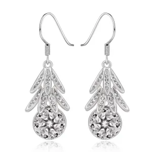 Best Gifts girl jewerly 18K Gold Plated Earing fruit crystal drop earrings brincos SMTPE973 ELY