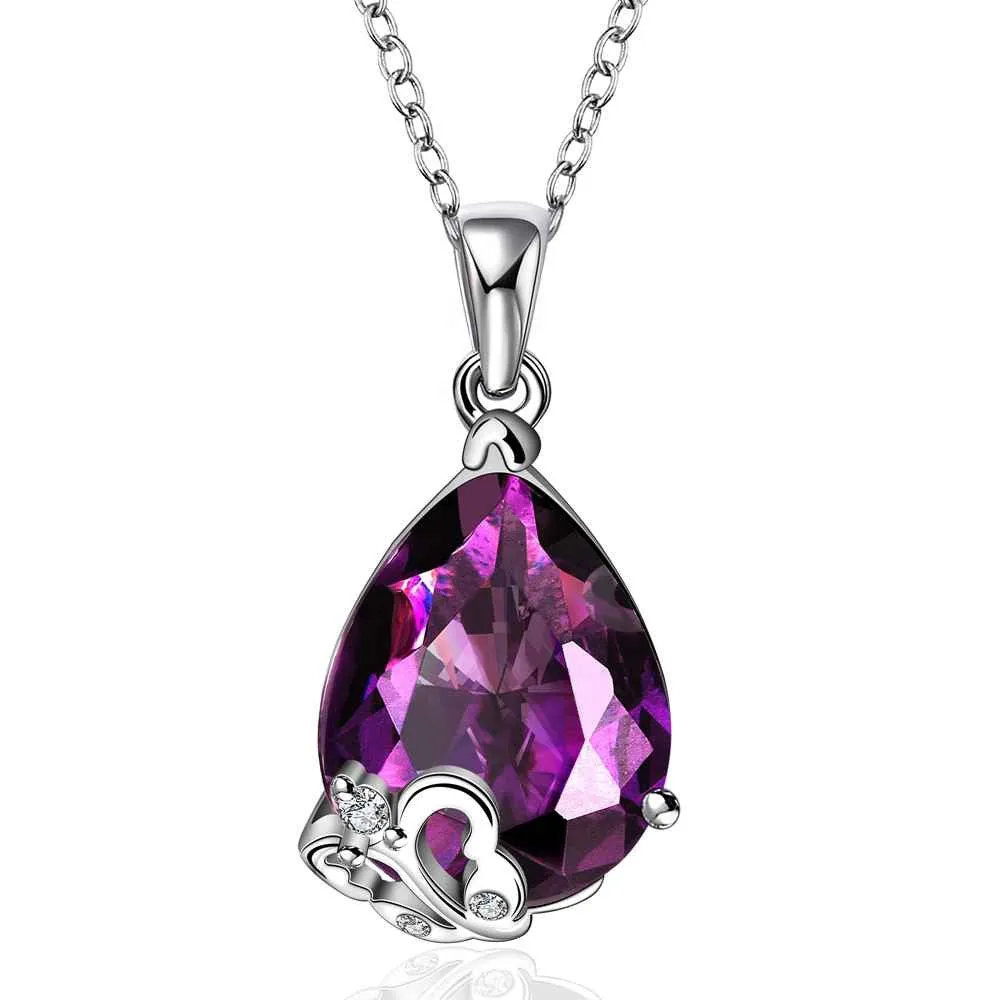 choker necklace purple stone drips violetta maxi necklace wedding jewelry FBLN 1 ELY