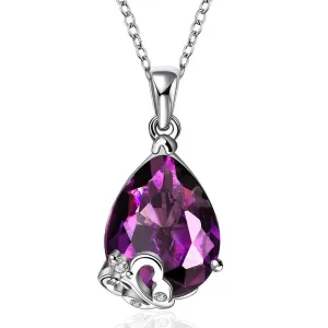 choker necklace purple stone drips violetta maxi necklace wedding jewelry FBLN 1 ELY