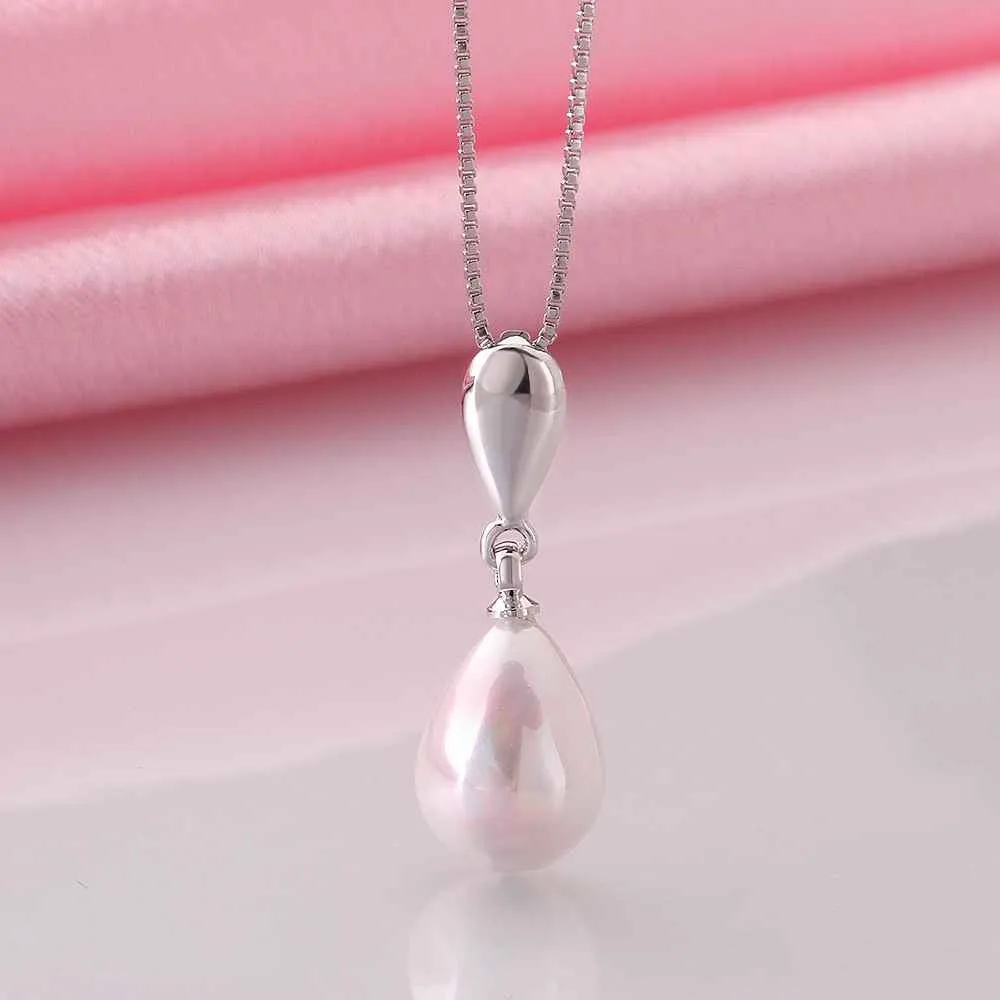 christmas gift bijoux women necklaces simulated pearl beads zircon woi pendant necklaceNPLP 49 ELY