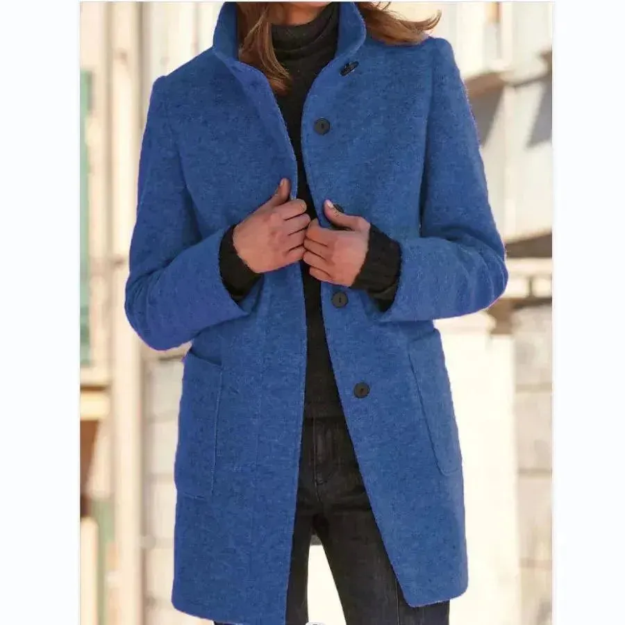 Elegant Single-Breasted Women Trench Coat