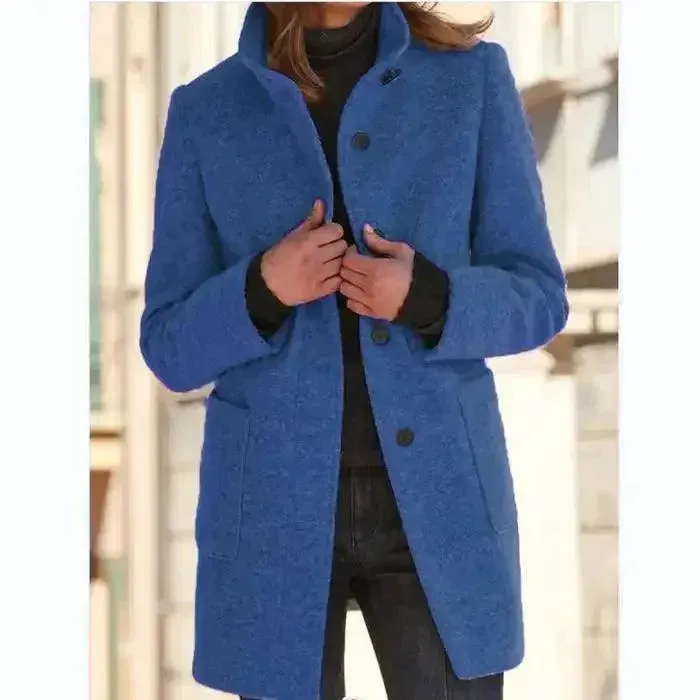 Elegant Single-Breasted Women Trench Coat