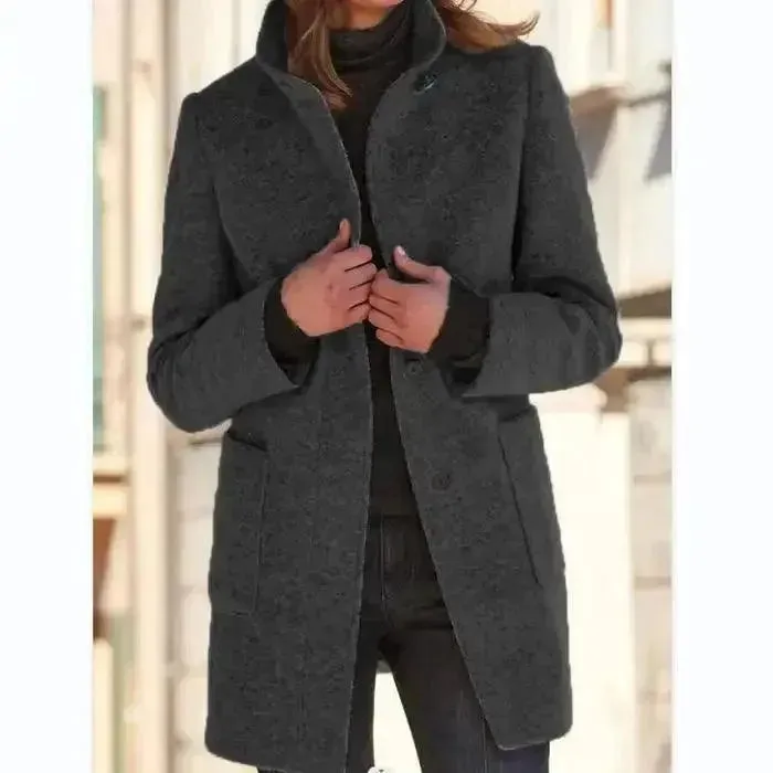 Elegant Single-Breasted Women Trench Coat