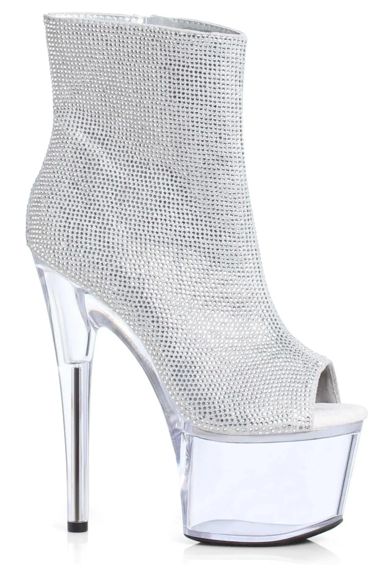 Ellie 709-LAVISH 7 Platform Shimmering Ankle Boot
