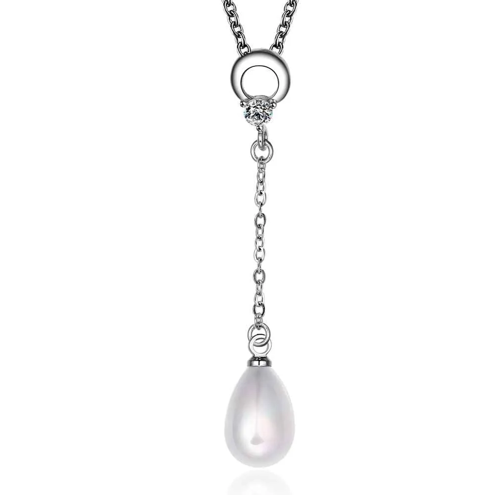 platinum plated necklaces beads zircon kp collares women necklaceNPLN 12 ELY