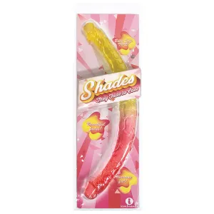 Shades Jelly TPR Gradient Double Dong - Pink/Yellow