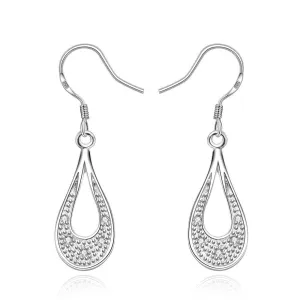 silver earings jewelry Inlaid drop cufflinks charm 236 ELY