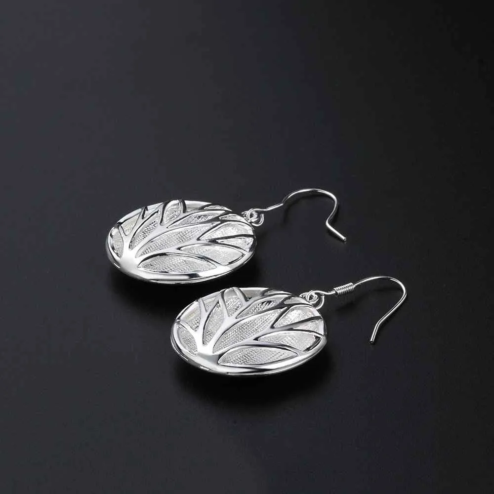 silver plated earring sand round cattle drop cufflinks Costume Jewellery 217 ELY