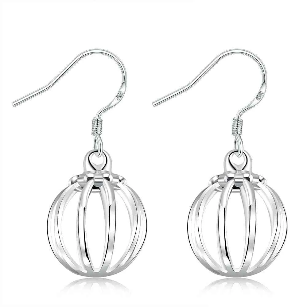 silver plated earring sand round cattle drop cufflinks Costume Jewellery 217 ELY