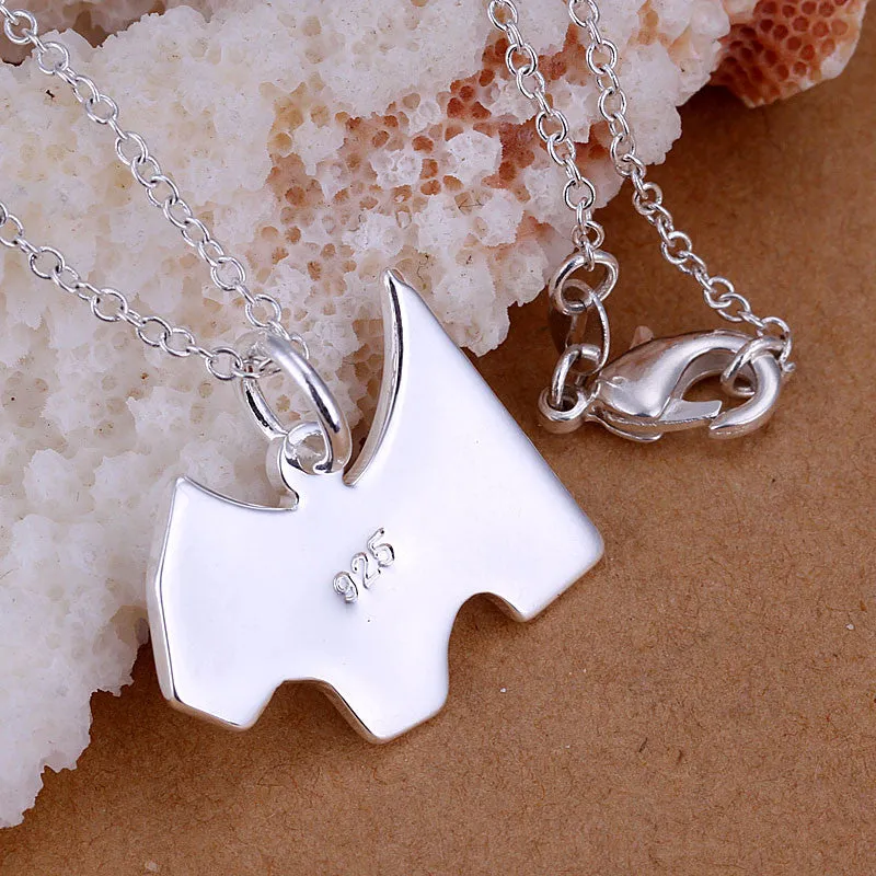 silver-plated pendant Dog Tag tenis masculino Elegant ELY