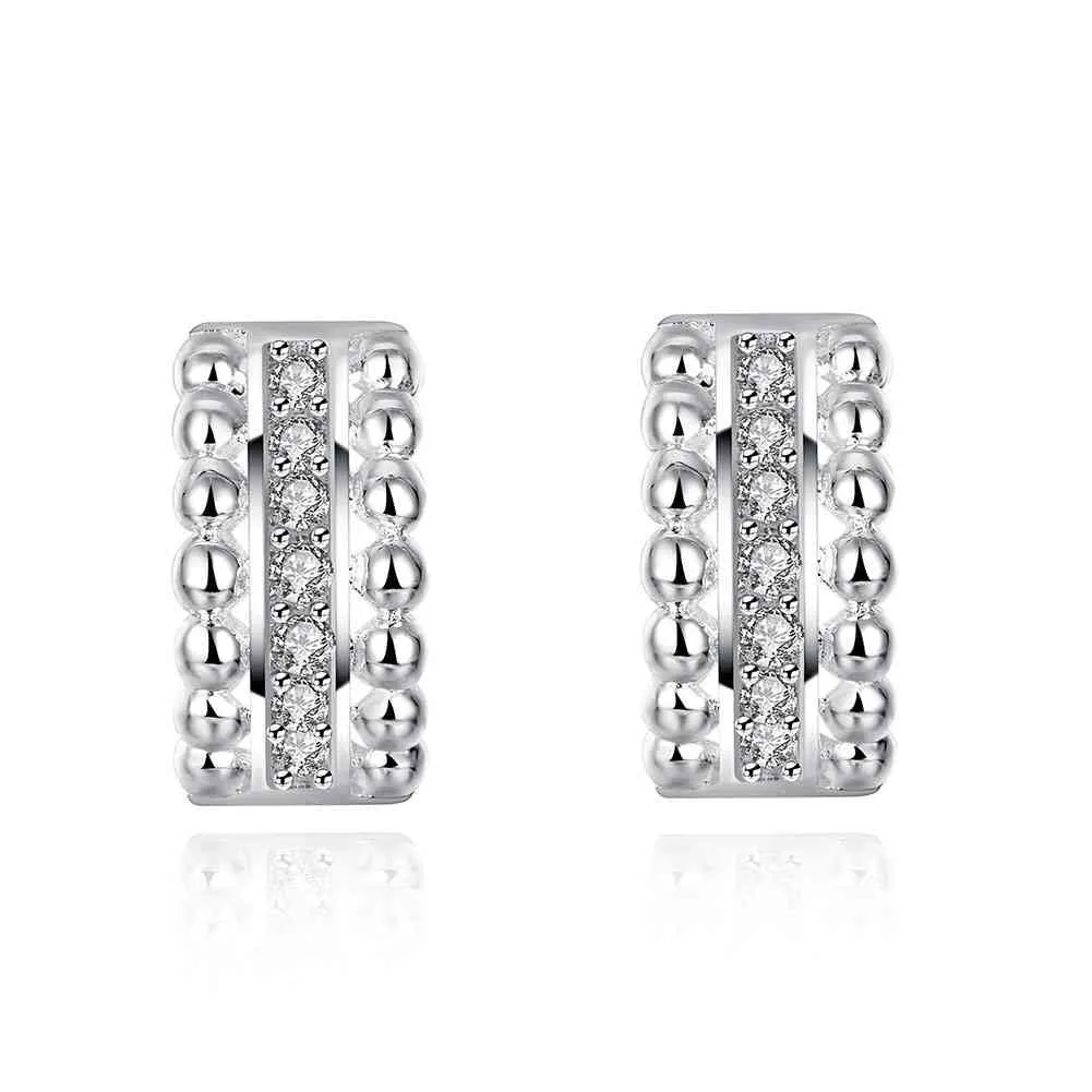 Vintage Love silver plated earrings Flower drop brincos de festa Hand Madeball 388 ELY
